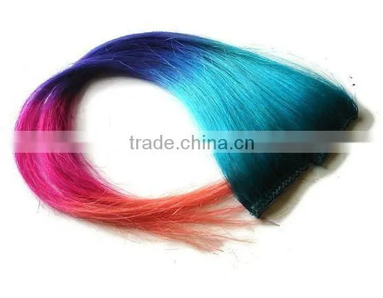 Grade AAA Remy Human Hair Extension Clip On Hair Extension