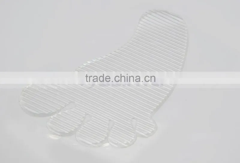 14.5*9 CM Washable Reusable, OPP Bag Packing PU Personalized Foot Shape Sticky Pad