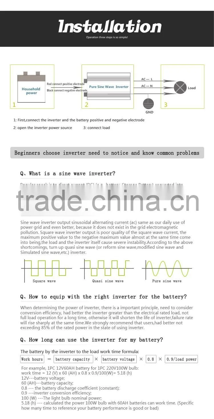 China manufacturer off-grid 3kw solar inverter