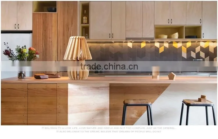 JK-879-12 best sale wooden table light home decor hotel LED Wood table lamp