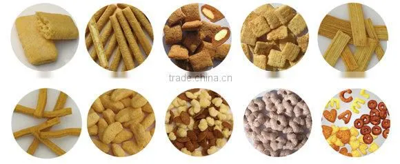 Automatic core filling snack food processing line/filling core snack processing line