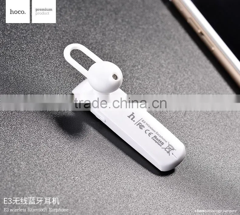 HOCO Fashion E3 Wireless Bluetooth Earphone for iPhone 6s/S7/MP3 Handsfree Bluetooth Headphone with Mic for mobile phone/MP4