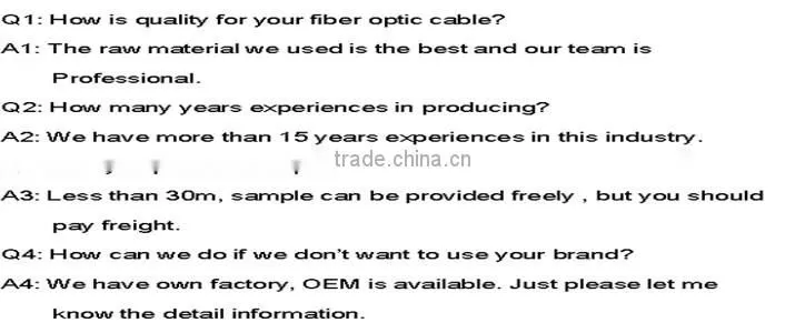 GYXTW unitube ftth fiber cable price per meter