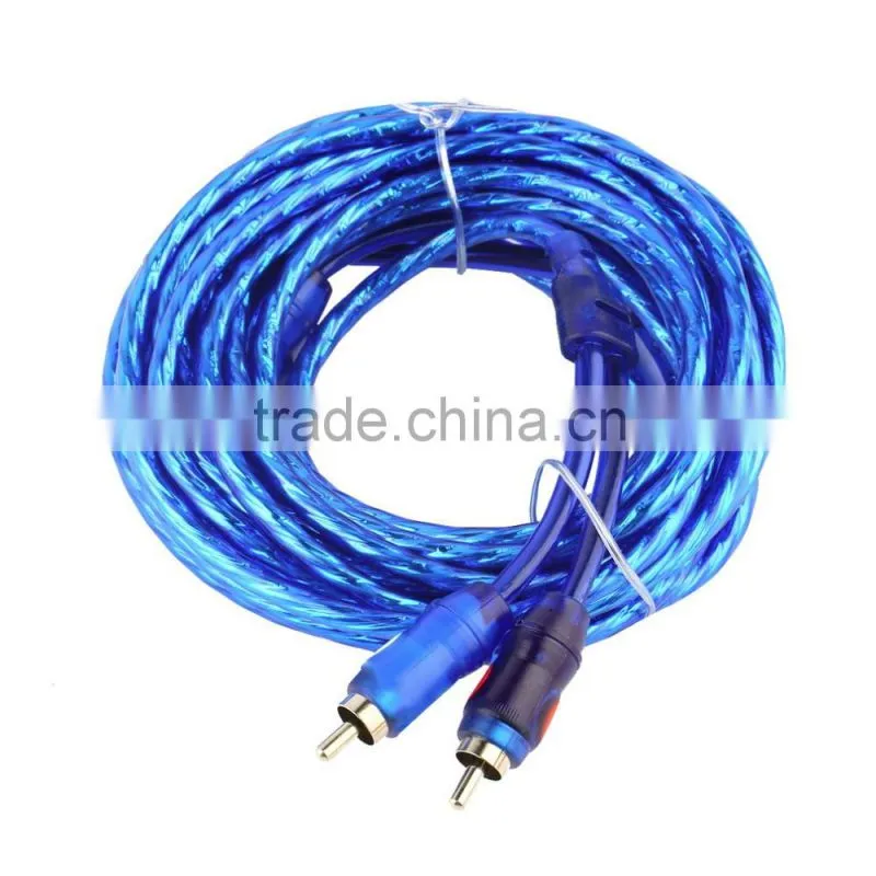 1500W Car Audio Wire Wiring Amplifier Subwoofer Speaker Installation Kit 8GA Power Cable 60 AMP Fuse Holder Free Shipping~