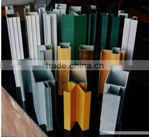 powder coating aluminum profile for window or door RAL9016