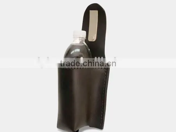 Fashion Hanging Magnet PU Leather Bottle Holder