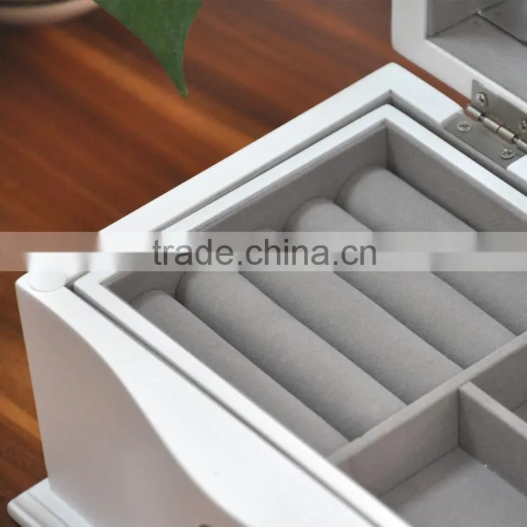 high quality varnish white color gift wooden box make up saving wooden box accessories wooden box birthday gift wooden box