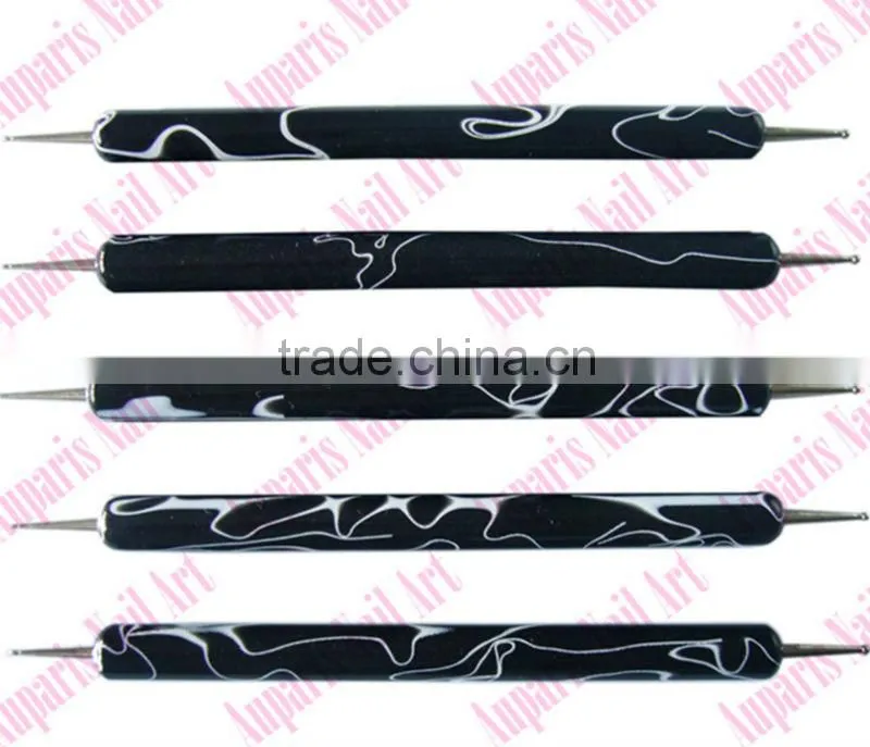 5pcs* 2 Way Nail Art Tool Set PRO Marbleizing nail dotting tool/Nail Dotting Tool