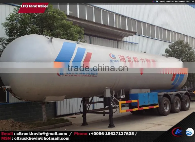 25 Tons 50m3 Propane, LPG Gas Tank Trailer