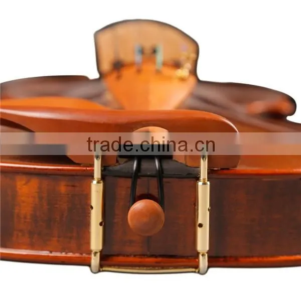(TL004-1) Flamed Wood Violin With Case Jujube Accessories With Four Fine Turners