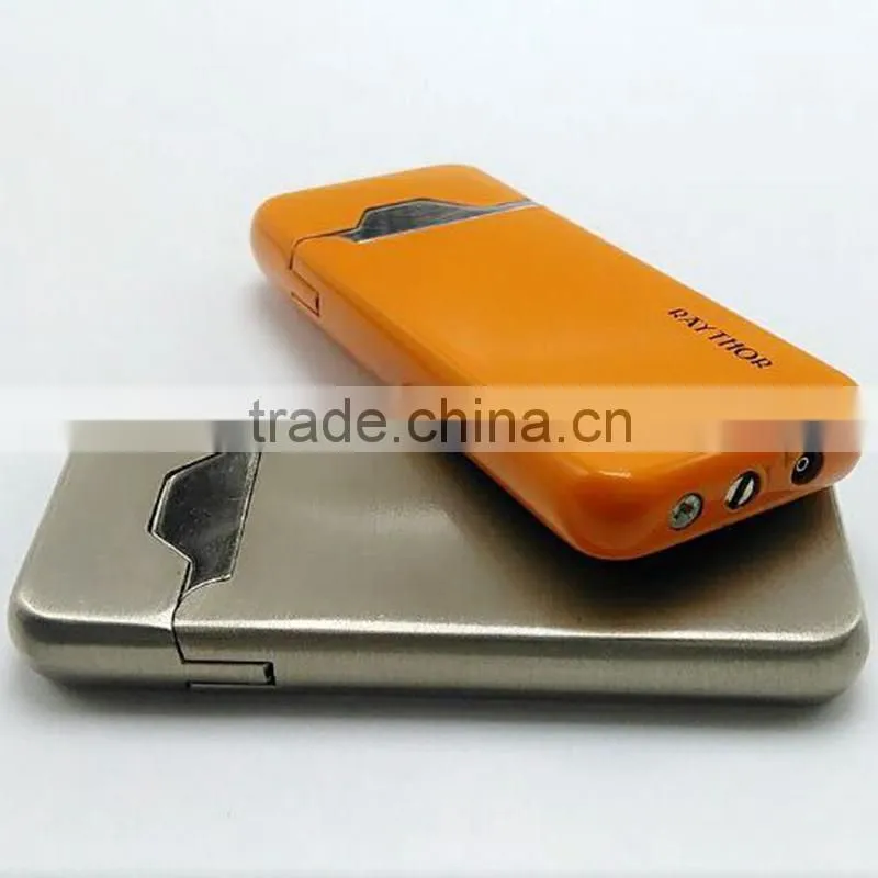 Metal fashion refillable cheap wall mounted cigarette usb electronic lighter