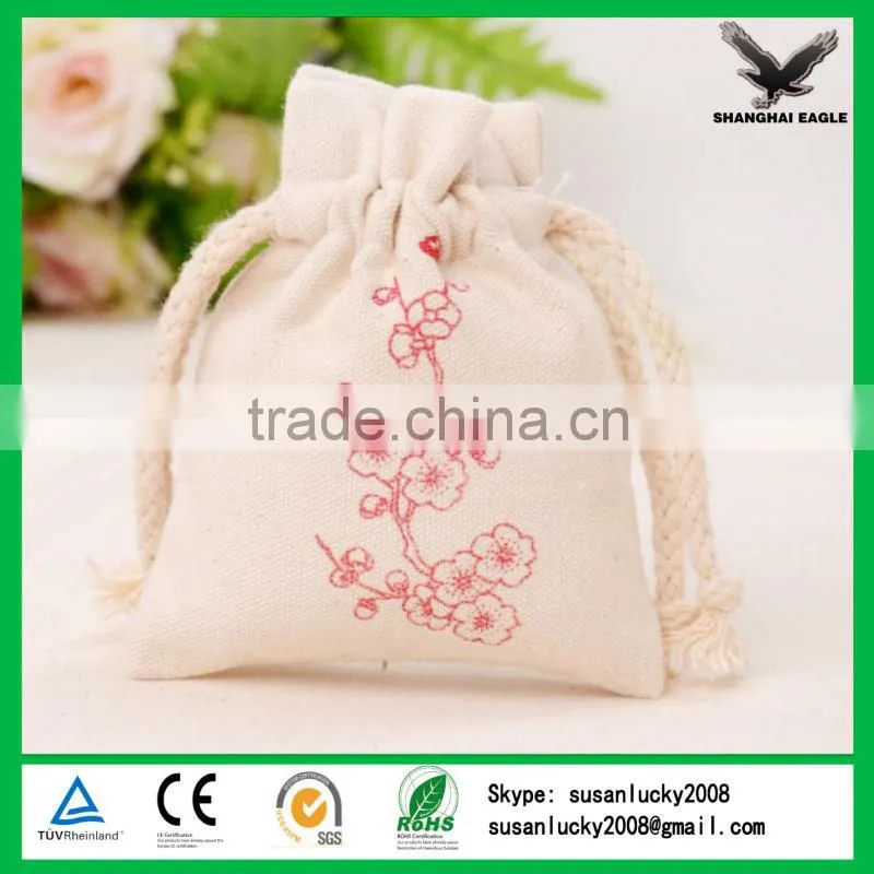 China Shanghai Custom Cotton Jewelry Packing Pouch