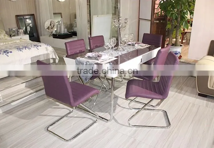 Restaurant Grey PU Leather Chairs for Sale