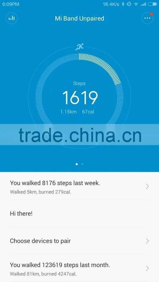 Xiaomi OLED Display mi band2 with heart ECG monitor and time clock