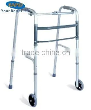 One Button Folding Walker