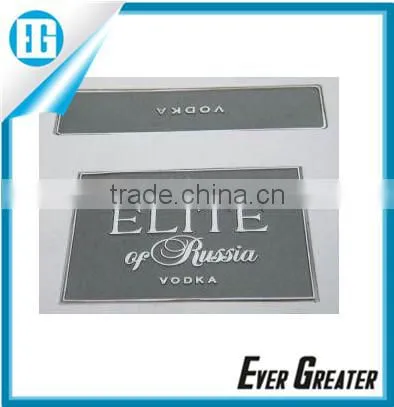 Custom wine bottle metal label self-adhesive aluminum sticker labels bottle labels metal logo plate