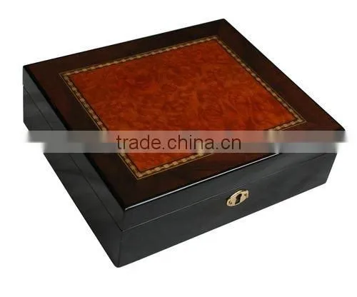 Home Decoration Wooden Watch and Rings Case