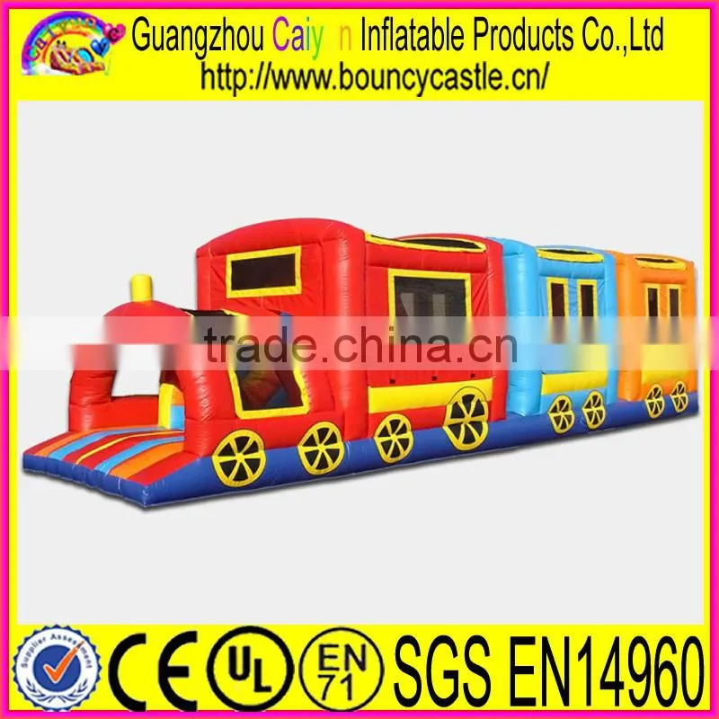 Carnival Inflatable Train Obstacle Course