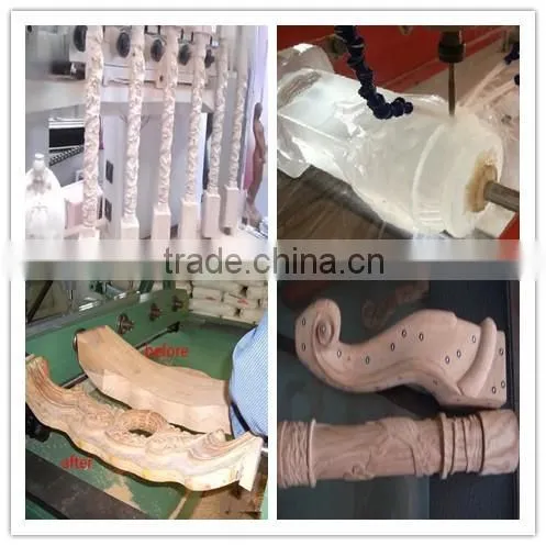 rotary cnc router engraving machine on cylinder