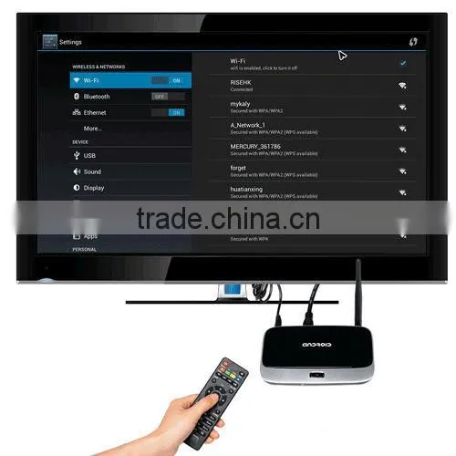Google Android 4.2 Quad-core RK3188 TV Box RJ45 WIFI HDMI CS918 Media Player