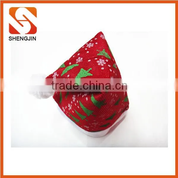 SJ-6734 30*40 Christmas decoration gifts fleece adult santa hat