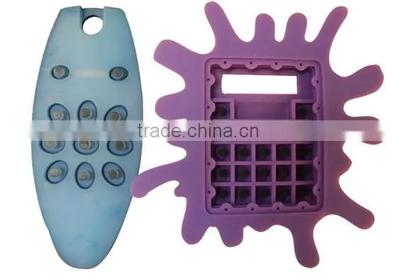 fashion food grade silicone rubber remote control cover with full printing