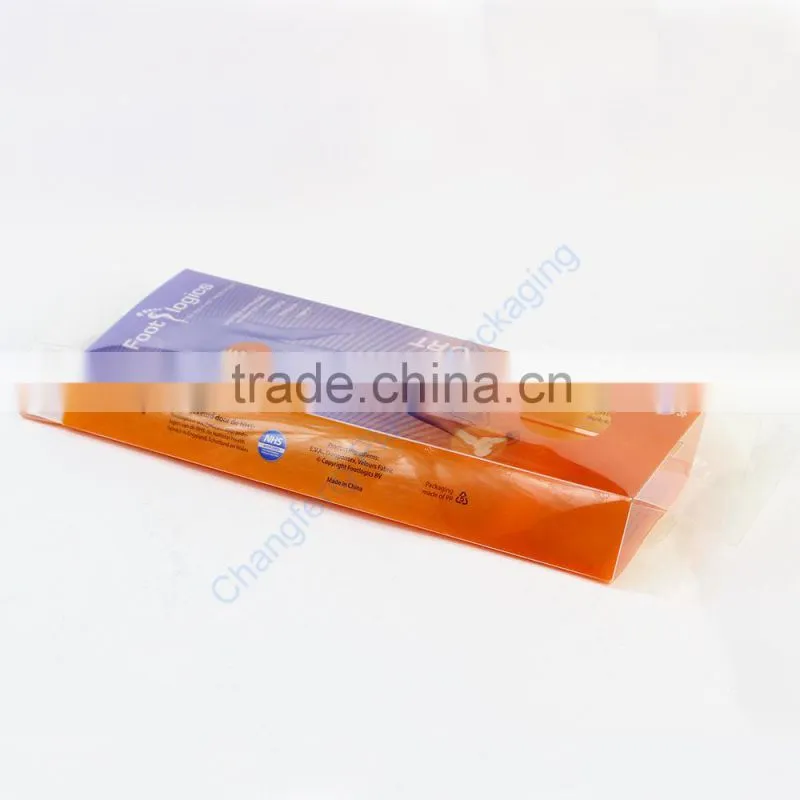Customized Printing Frosted PP Plastic Insole Packaging Box