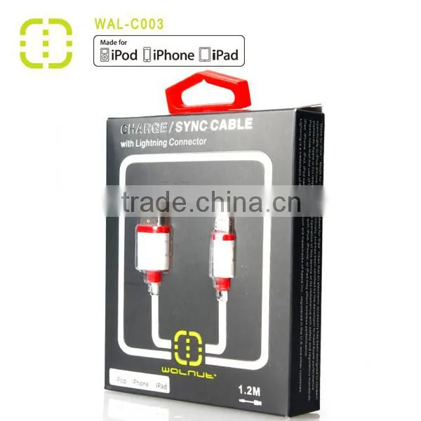 walnut brand high quality high power mfi certified cable