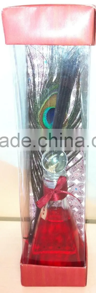 Aroma home reed diffuser with feather