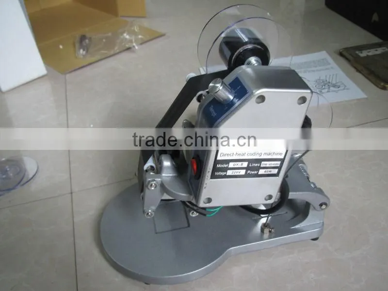 2015 DY-8 hand code printer for glass bags cartons