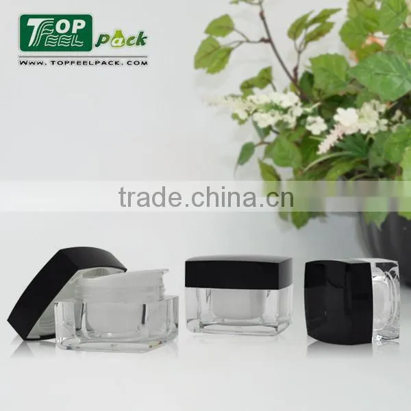 15/30/50g Accept customizing square plastic jar