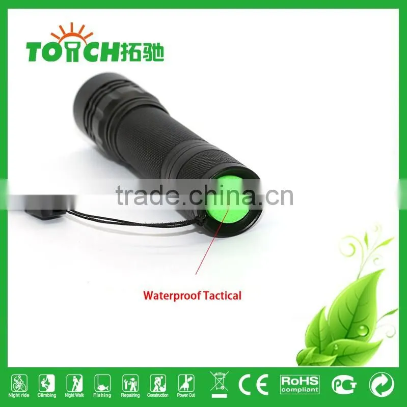 Super bright 2000 lumen mini LED linterna zoomable flashlight