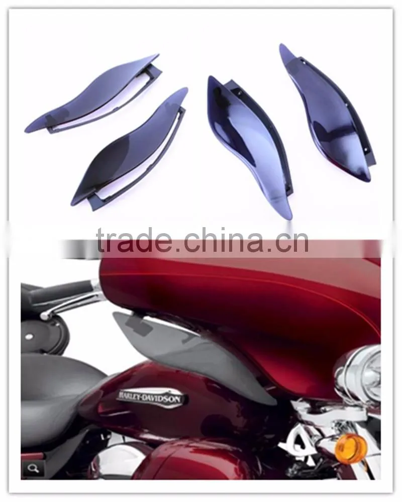 Newest high quality harley air deflector side windshield for Harley motorcycle '14-later Electra Glide Street Glide Tri Glide