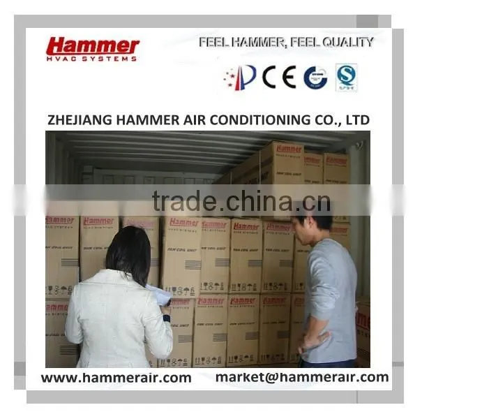 CE certified water chilled Cassette fan coil unit