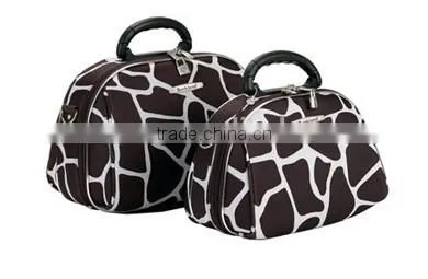custom black womens toiletry bag