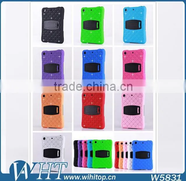 With Stand Combo Case for iPad Mini / Mini 2 Silicone Plastic 2in1 Hybrid Case