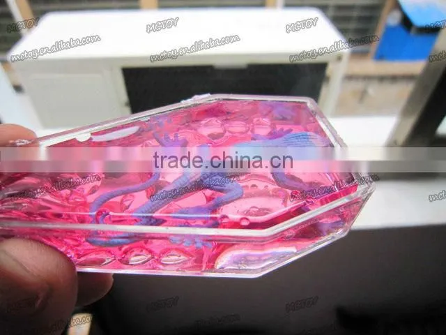 Factory supplier wholesale Crystal Coffin putty with dinosaur frog spider lizard alien 24pcs/box a variety of colors