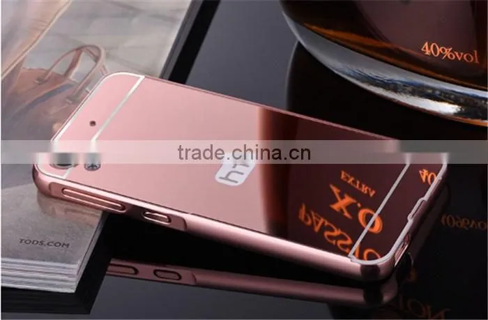 2016 High Quality Luxury Aluminium Mirror Cover Mobile Phone Custom Case For HTC Desire 826
