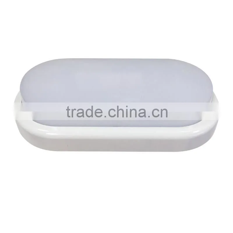 Round And Oval 8W 600LM IP54 Waterproof plastic LED Bulkhead