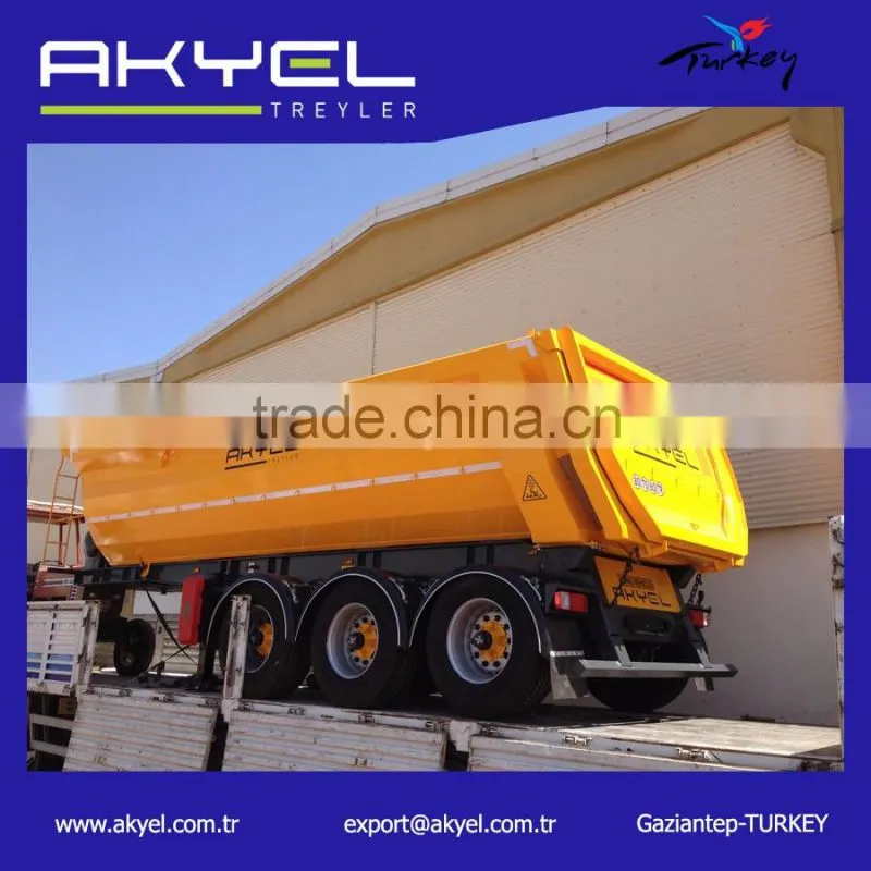 3 axle 40-50 Ton Hardox Tipper Semi Trailer