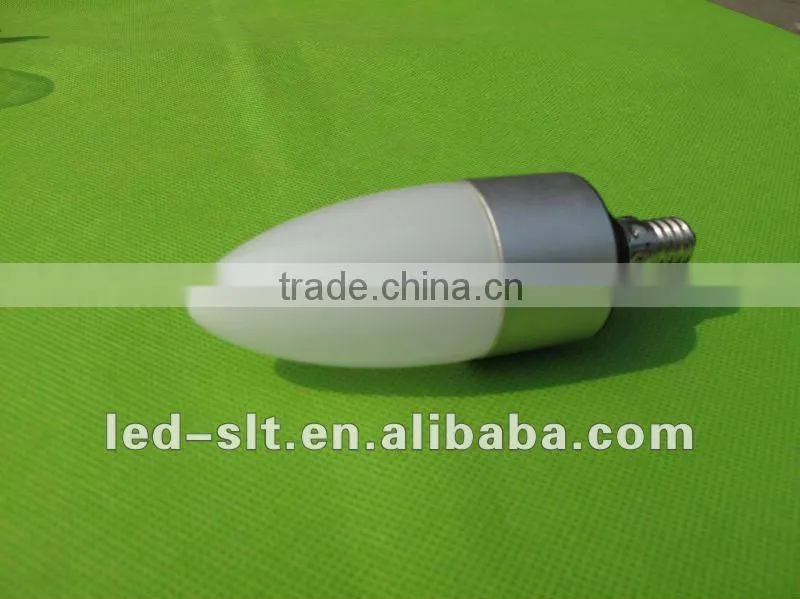 3W Dimmable e14 led candle bulb with CE RoHS certificate