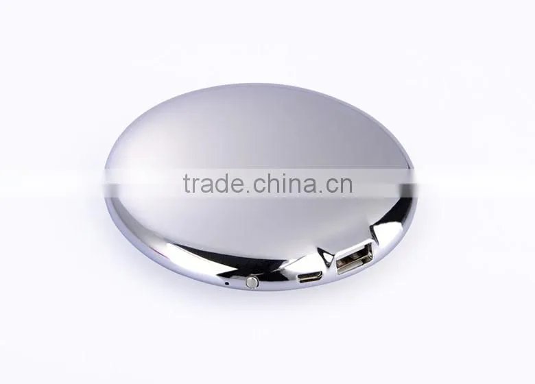 arrival 2016 power bank mirror make up for women
