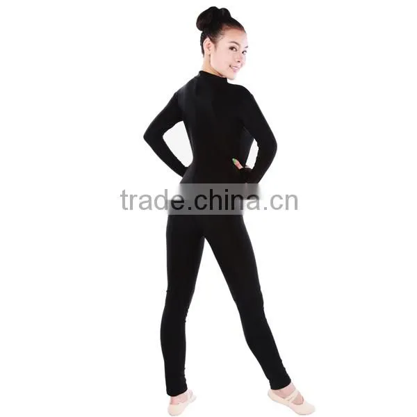 A2624 girls dance unitards wholesale high neck ballet unitards