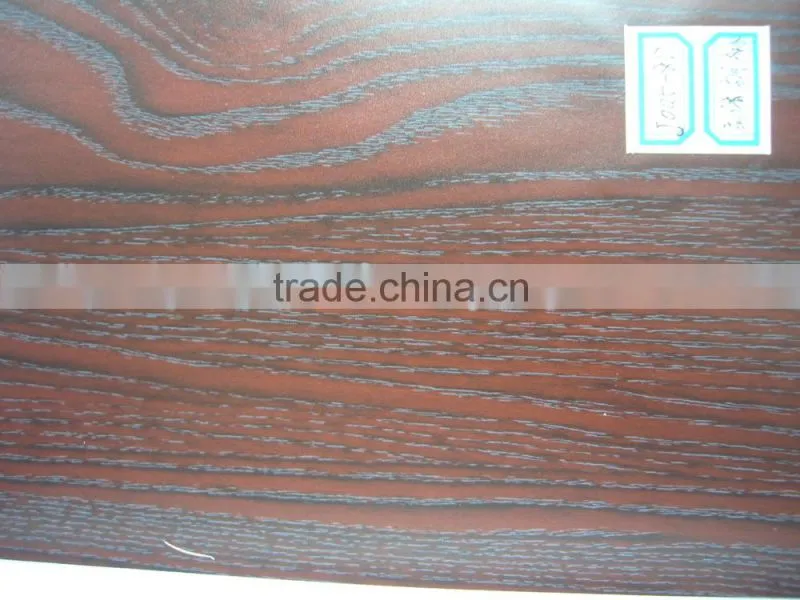 Embossed Wood Grain pvc walnut wood paneling color