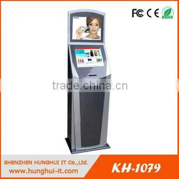 Self-service Payment Ticketing Kiosk, Contactless cardreader and magnetic cardreader kiosk