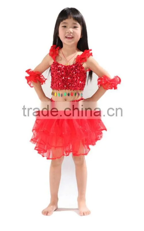 SWEGAL SGBDT13082 2013 fashion 3 colors green lovely children performance belly dance skirts