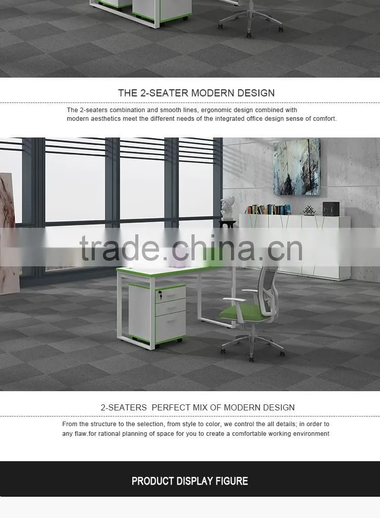 Modern metal frame office desk design