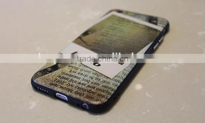 Transparent phone case mobile phone case for iphone 6 with TPU material