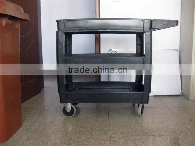 Service cart/service trolley with 4 wheels
