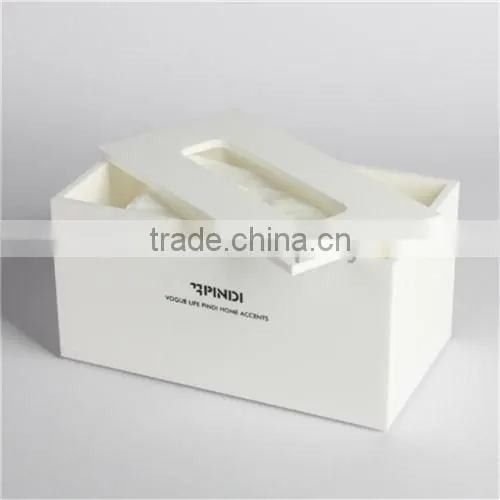 elegant Shenzhen factory white acrylic box/acrylic tissue box/acrylic napkin holder